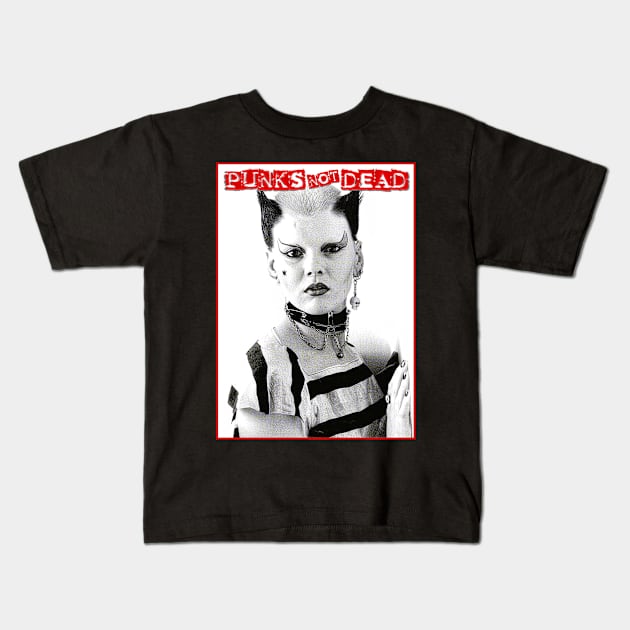 The Red Punks Kids T-Shirt by rezolivarez